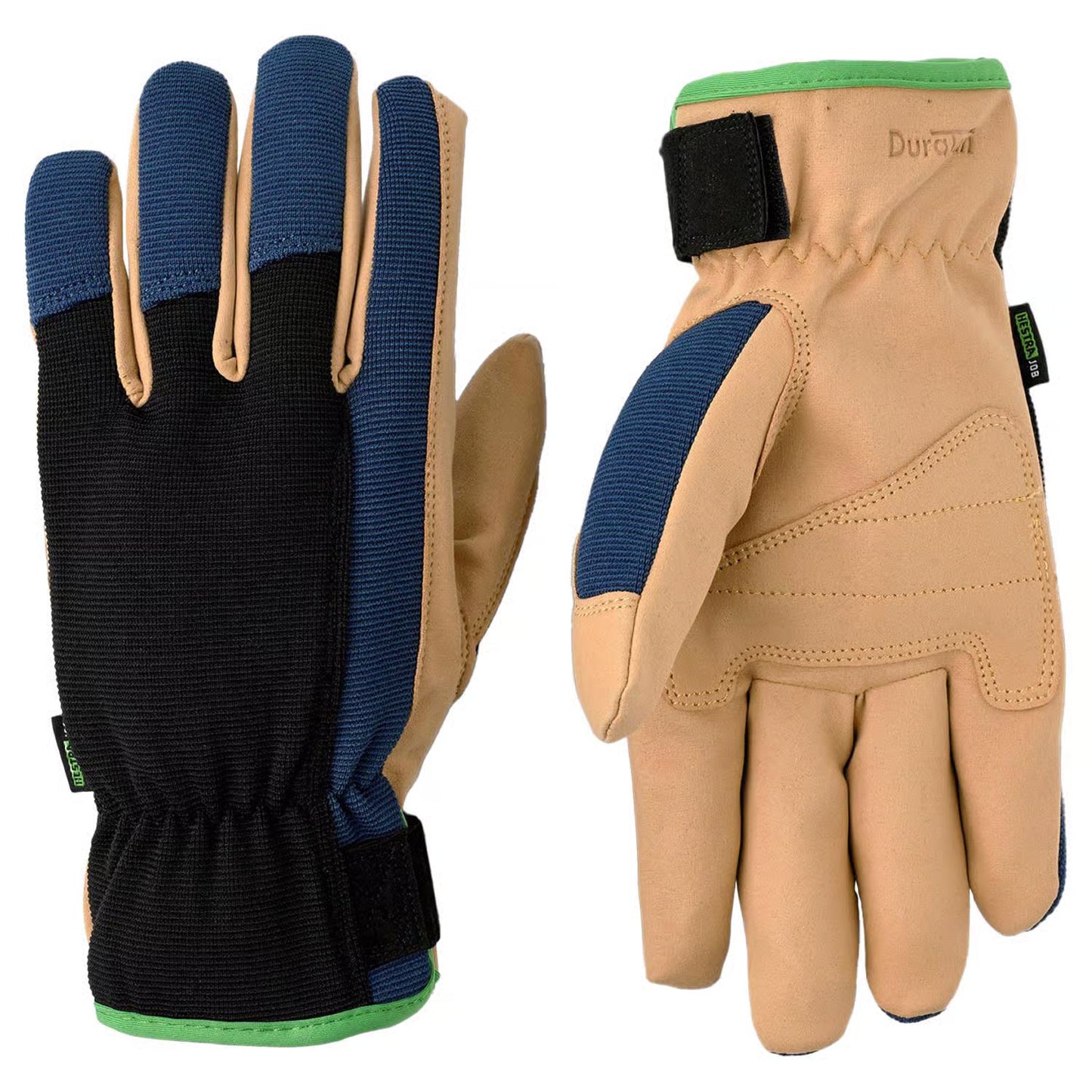 Hestra Job Unisex Indoor/Outdoor Duratan Flex Work Gloves Black/Blue #75100-100260