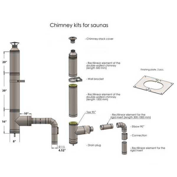Elbow Extension for Sauna Stove (Sauna Add-On)
