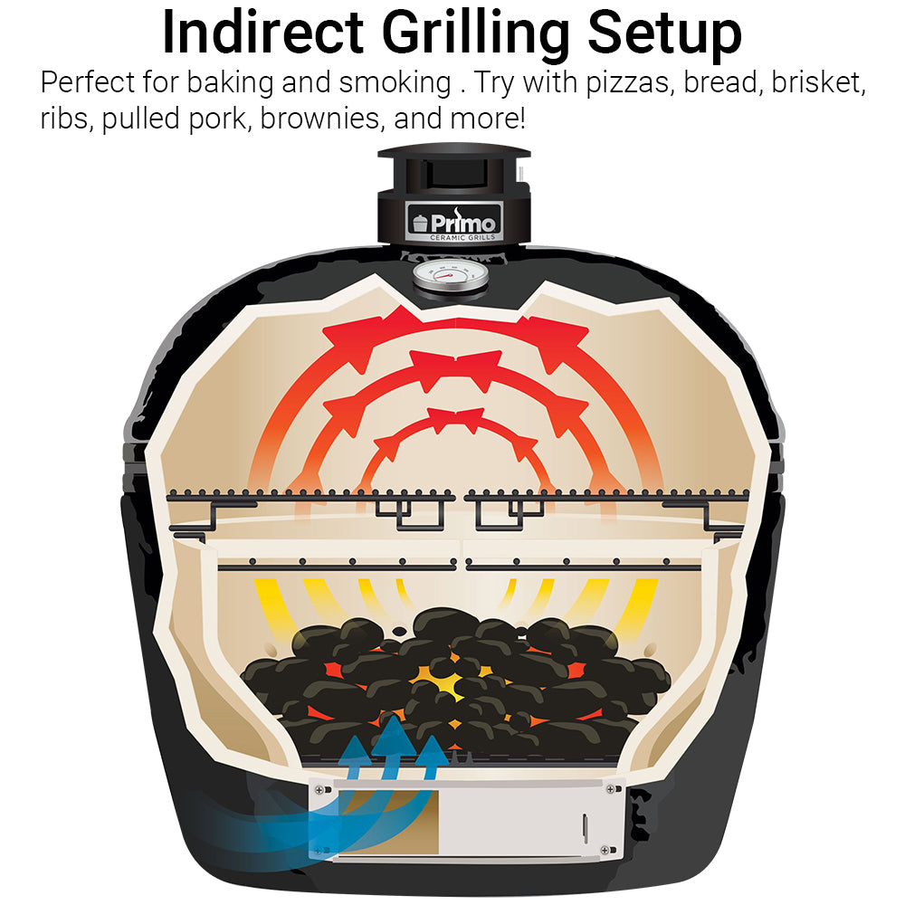 Primo Oval JR 200 Charcoal Ceramic Grill