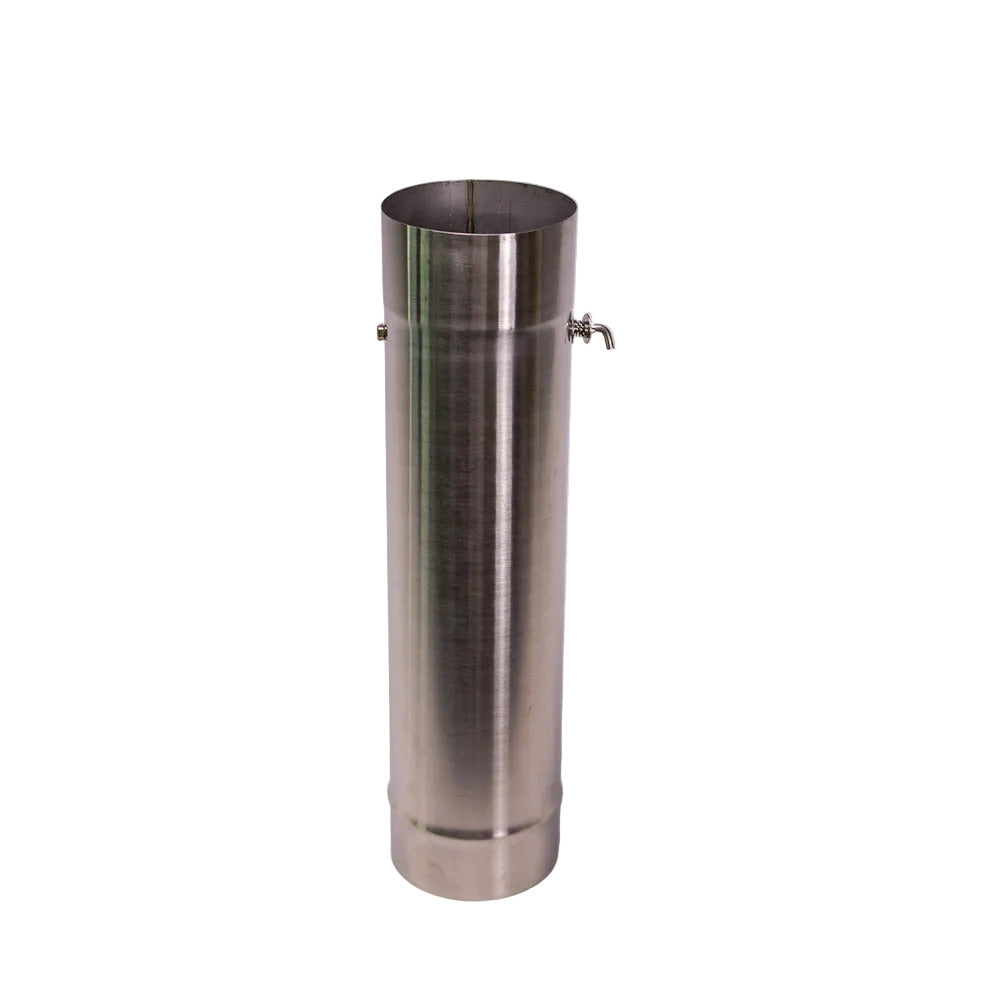 Sauna Stove Chimney Pipe with Damper | 4"