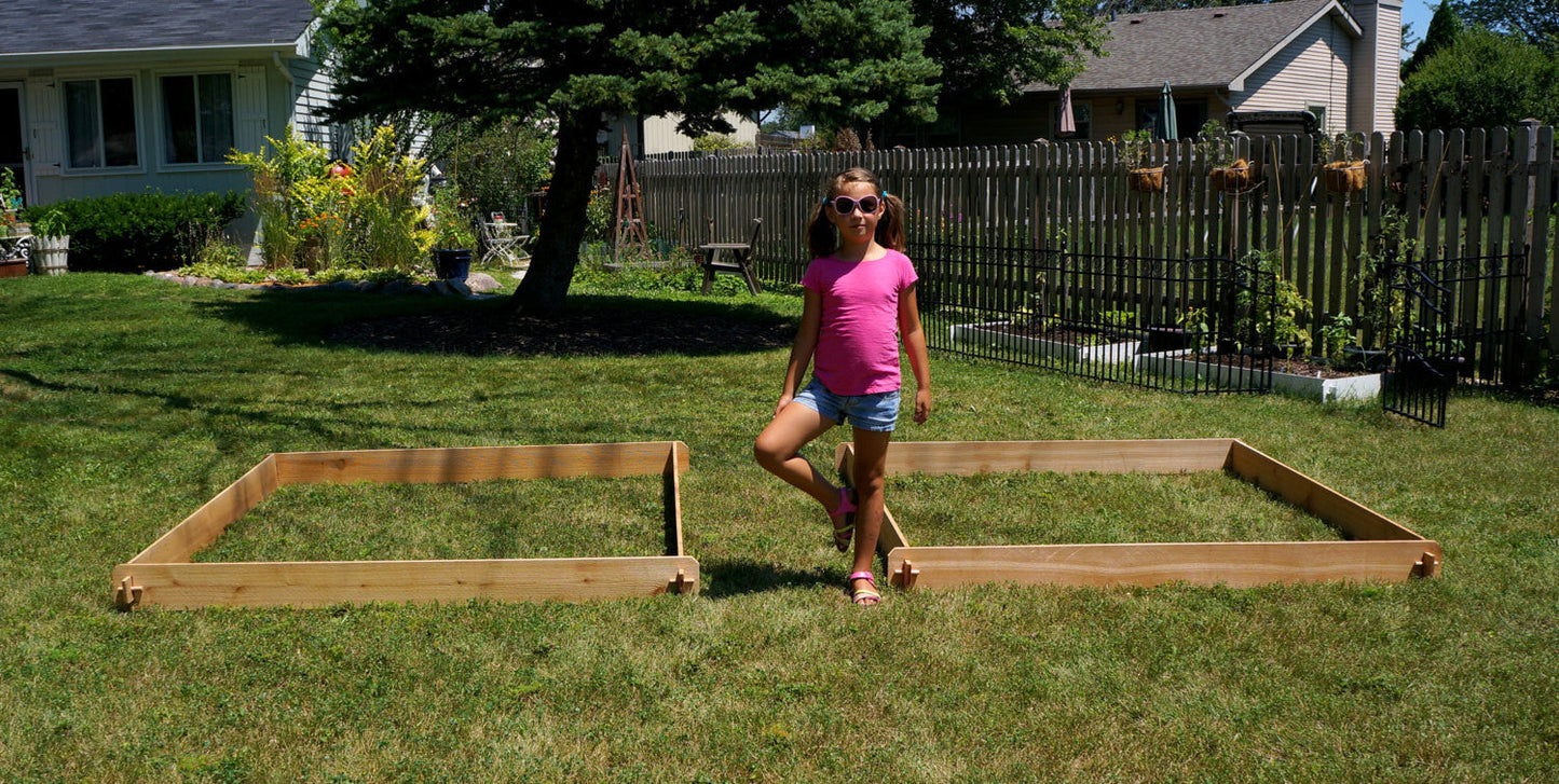 Timberlane Gardens Raised Garden Bed Kit Set Large (Two 6x6) Select Cedar