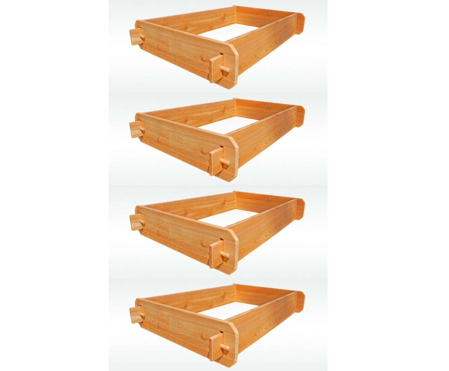 SET OF 2 Timberlane Gardens Easy Raised Garden Bed Kits Double. Deep. Select Cedar. Mortise & Tenon. 2' W x 3' L