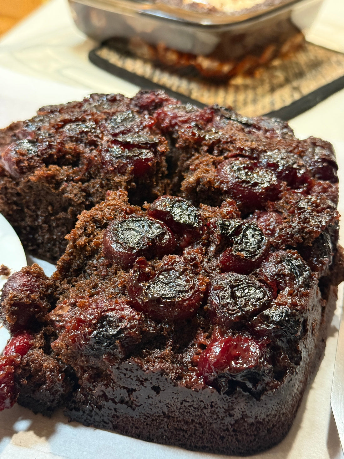 Smoked Chocolate Cherry Cake Recipe - Upside Down Cake on the Grill