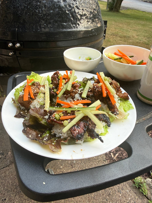 Grilled Pork Bulgogi Lettuce Wraps