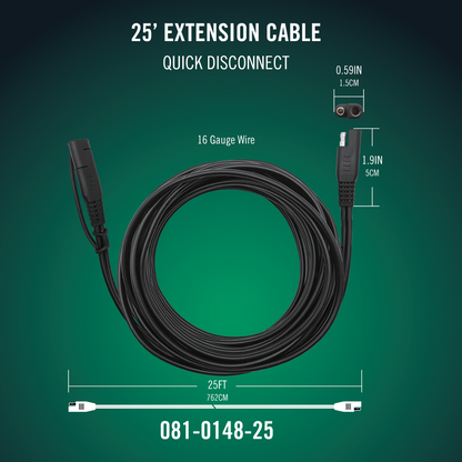 Quick Disconnect  25 Foot Extension Cable 4 Pack