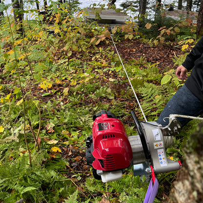 Portable Winch PCW4000, Honda GX50 Gas-Powered Portable Winch