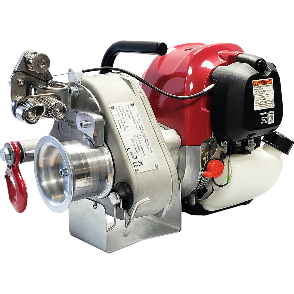 Portable Winch PCW4000, Honda GX50 Gas-Powered Portable Winch