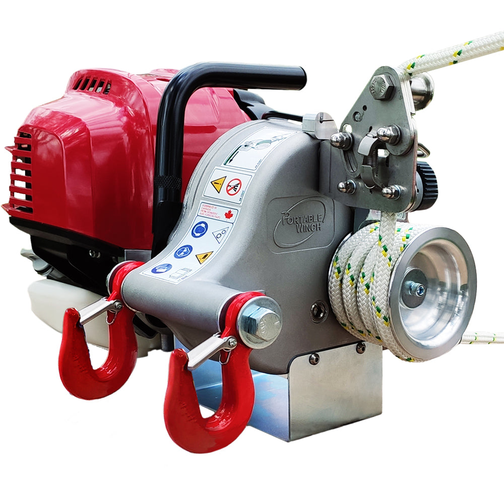 Portable Winch PCW4000, Honda GX50 Gas-Powered Portable Winch