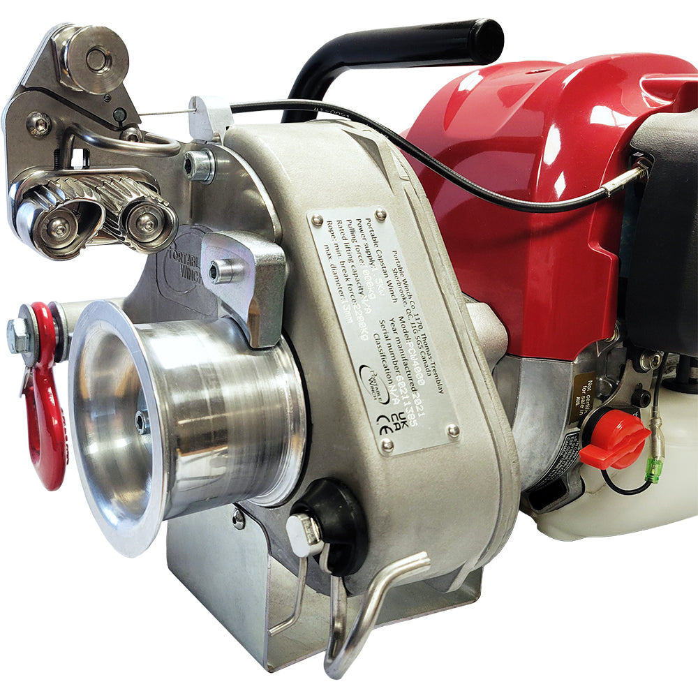 Portable Winch PCW4000, Honda GX50 Gas-Powered Portable Winch