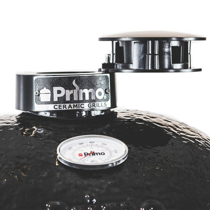 Primo Oval X-Large Charcoal All-In-One (Heavy-Duty Stand, Side Shelves, Ash Tool and Grate Lifter)