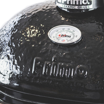 Primo Oval X-Large Charcoal All-In-One (Heavy-Duty Stand, Side Shelves, Ash Tool and Grate Lifter)