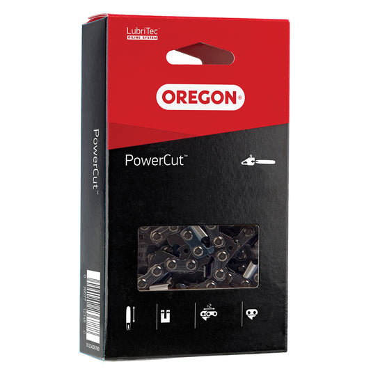 Oregon 73EXL060G PowerCut Full Chisel Saw Chain, 60DL 3/8" .058