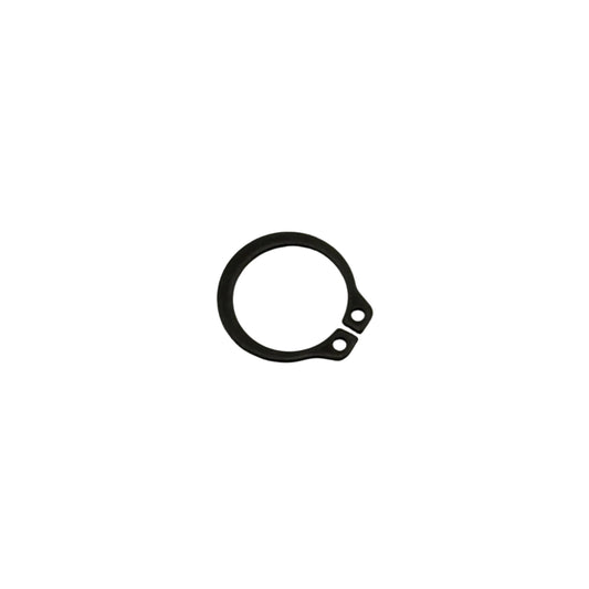 Small metal clip on a white background