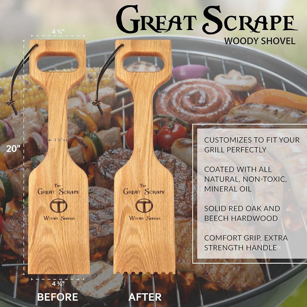 Great Scrape BBQ Cleaning Tool & Wood Grill Scraper