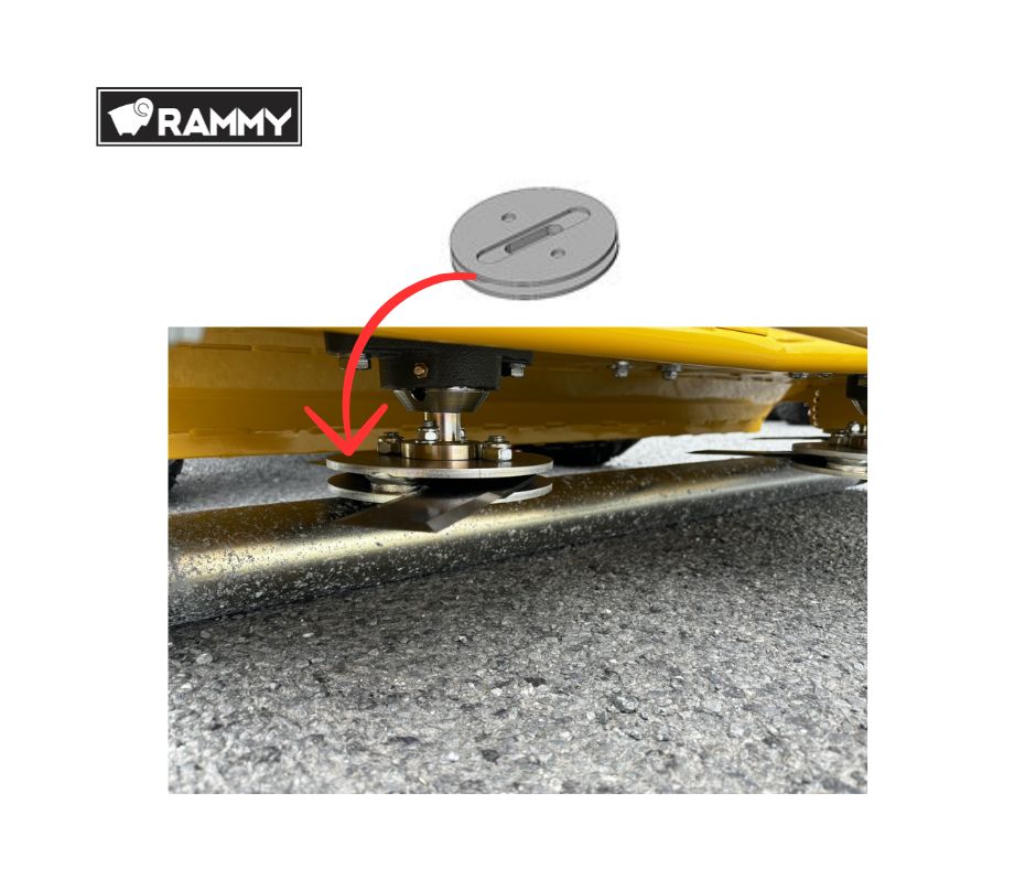 Rammy Brush Cutter Blade Mounting Flange (74130988)