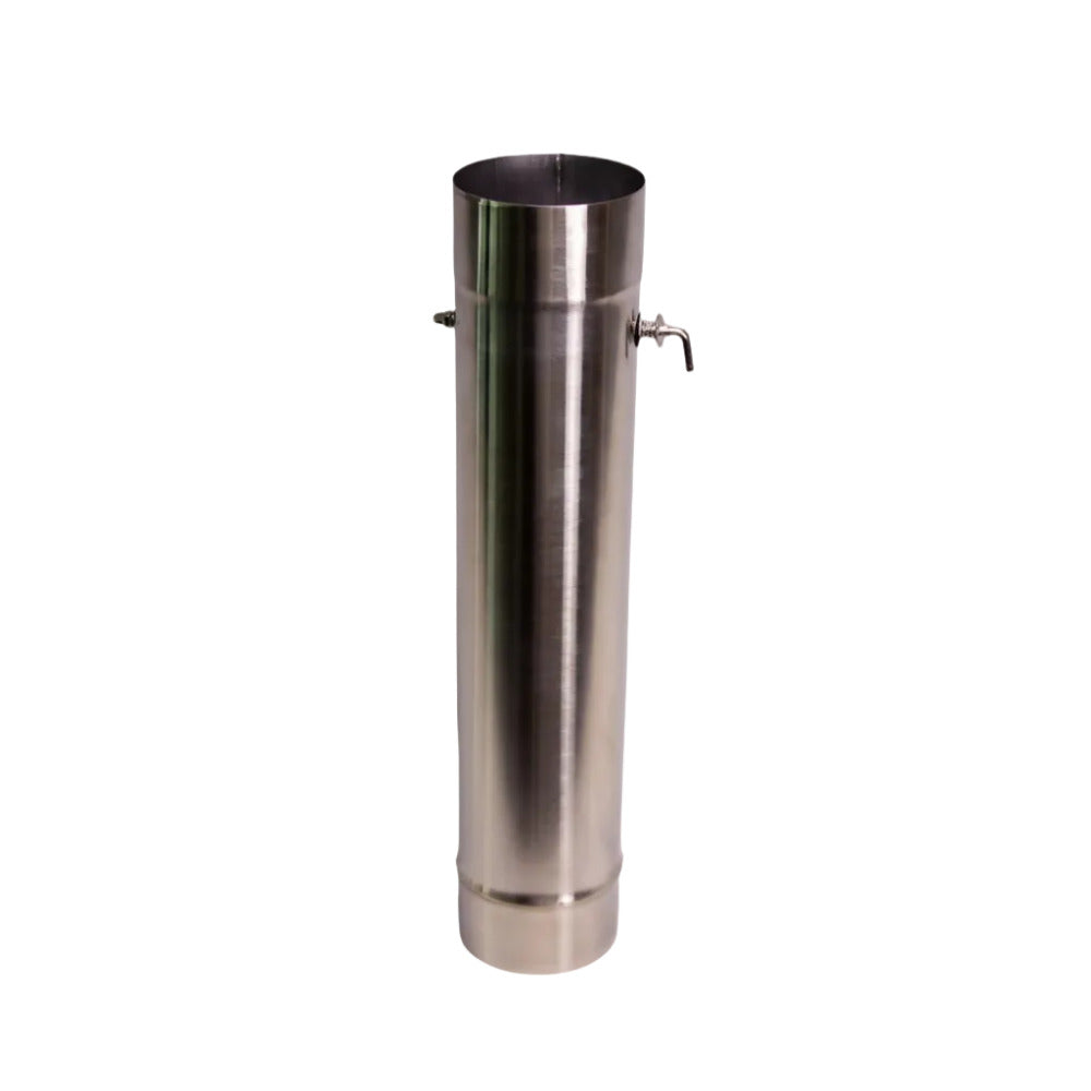 Sauna Stove Chimney Pipe with Damper | 3.5"