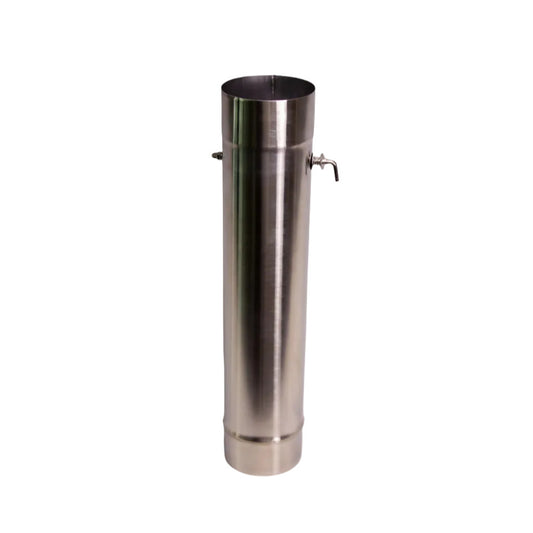Sauna Stove Chimney Pipe with Damper | 3.5"