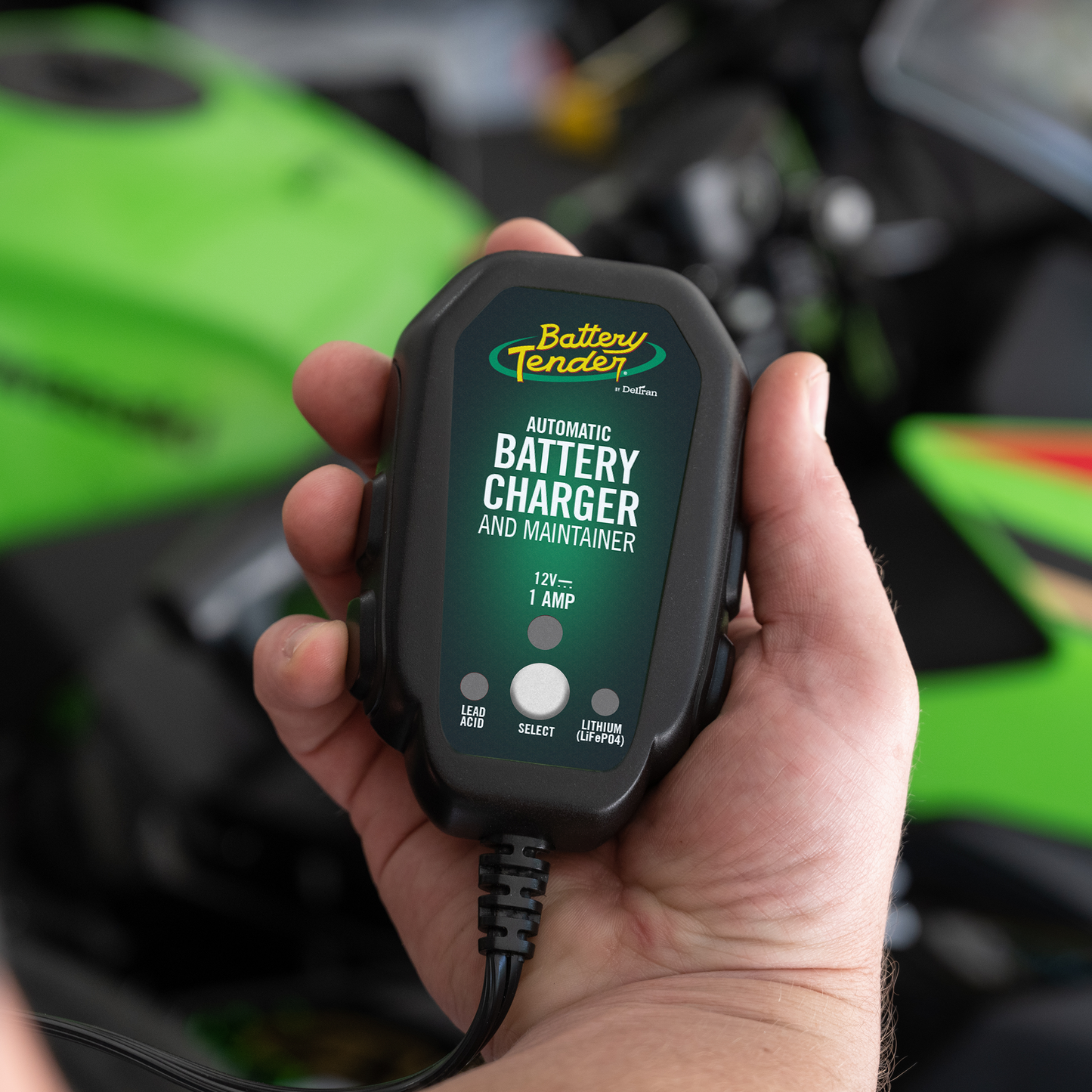Battery Tender Junior 1 AMP 12V Selectable Chemistry Battery Charger and Maintainer