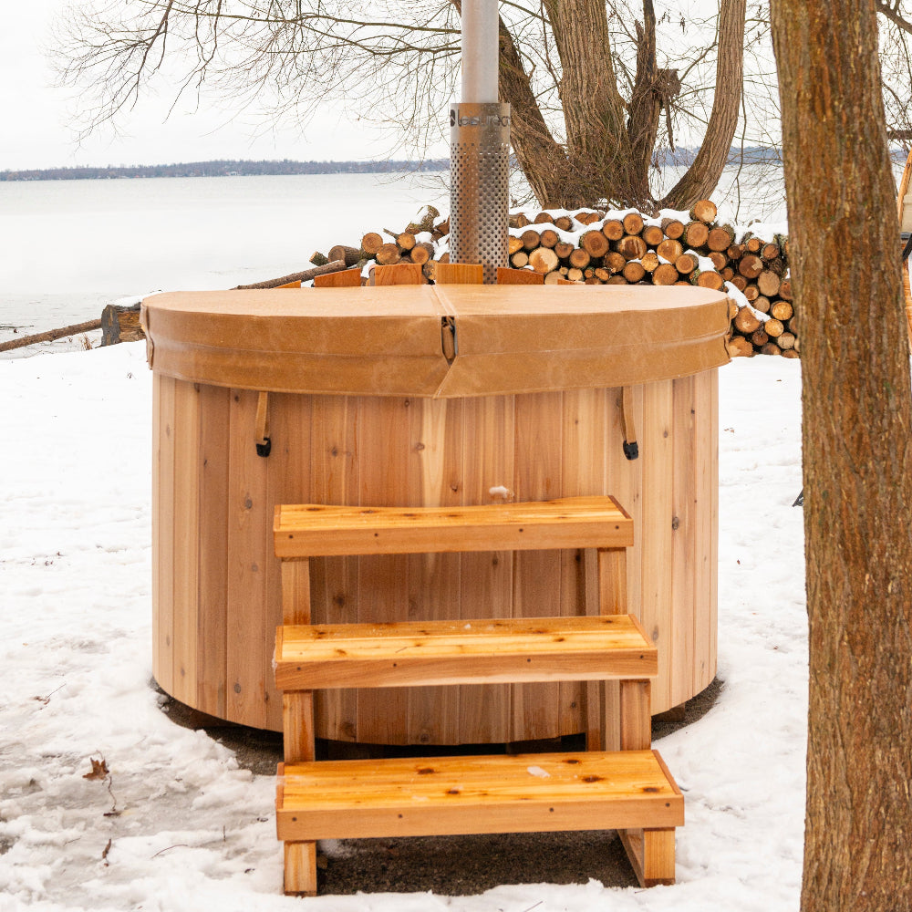 The Evolution 5' Cedar Hot Tub, 3 Person