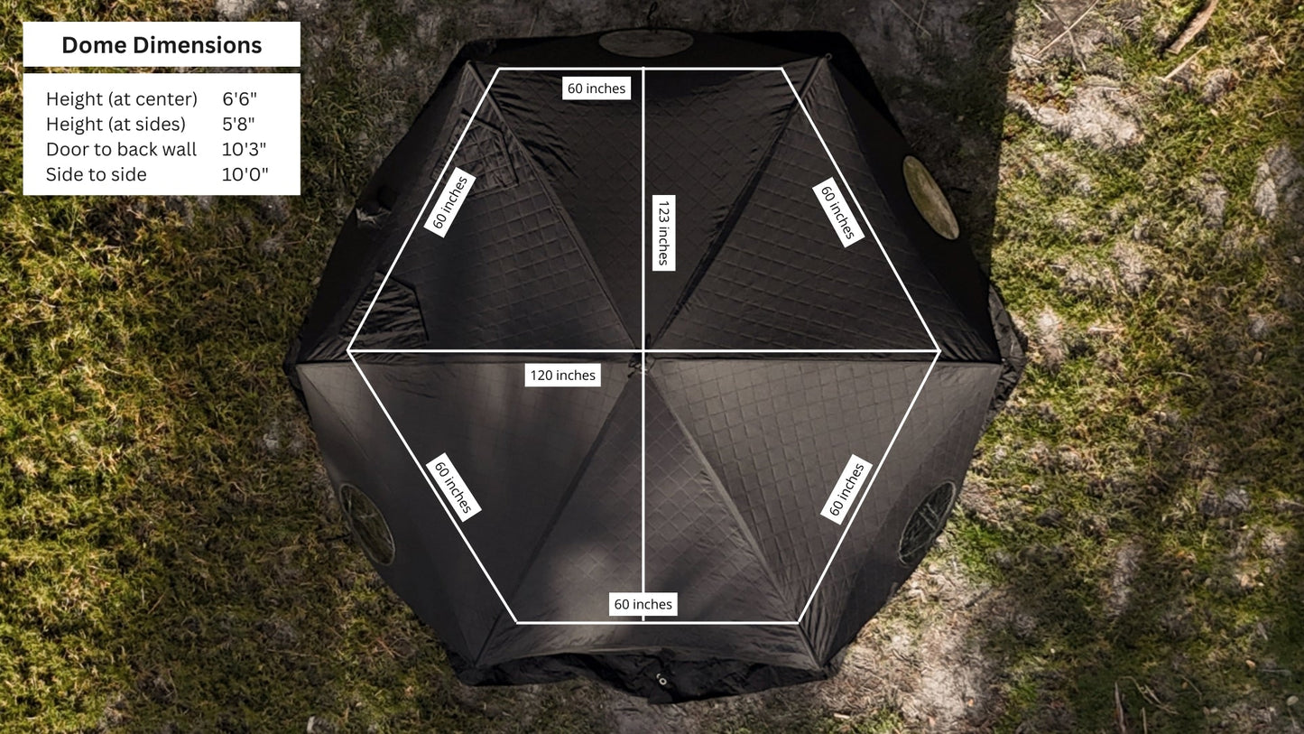 Dome Sauna Tent Pro Package (8-person)