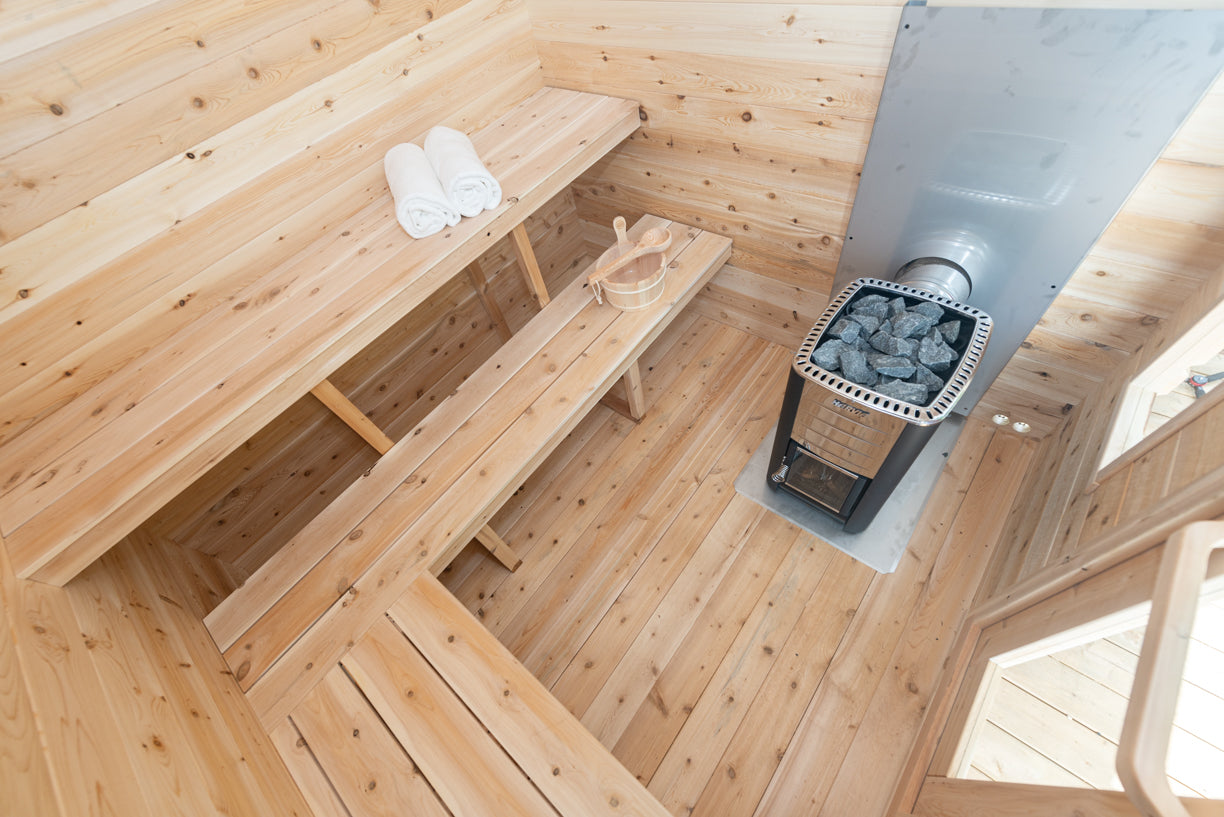 CT Georgian Sauna w/ Wood-Fired Heater