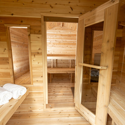 Georgian Cabin Sauna with Changeroom (Wood-Fired)