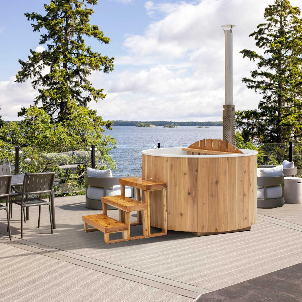 The Evolution 5' Cedar Hot Tub, 3 Person