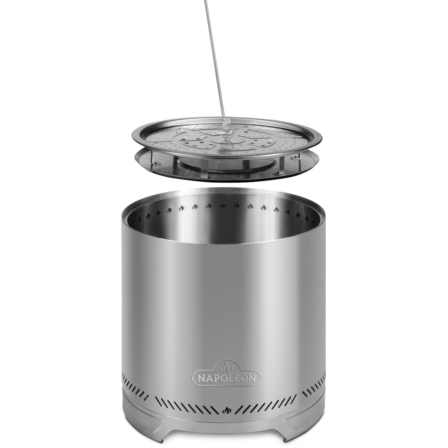 Timberwolf® Smokeless Fire Pit, 18-inch, Stainless Steel