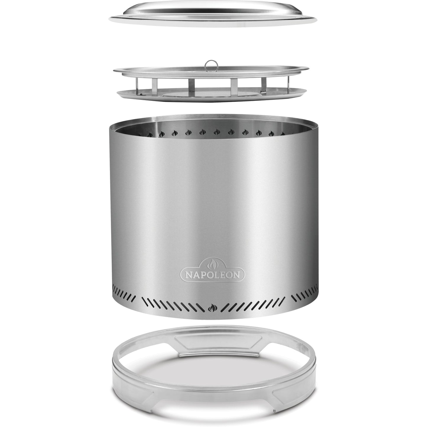 Timberwolf® Smokeless Fire Pit, 18-inch, Stainless Steel