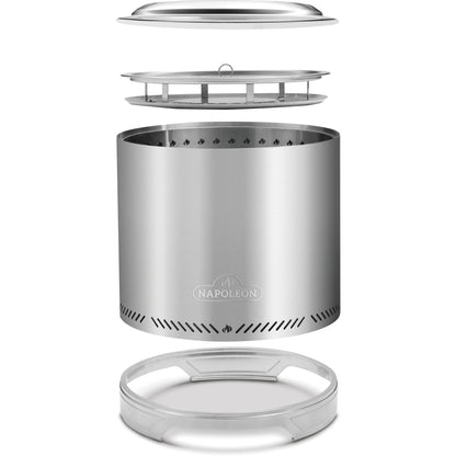 Timberwolf® Smokeless Fire Pit, 18-inch, Stainless Steel