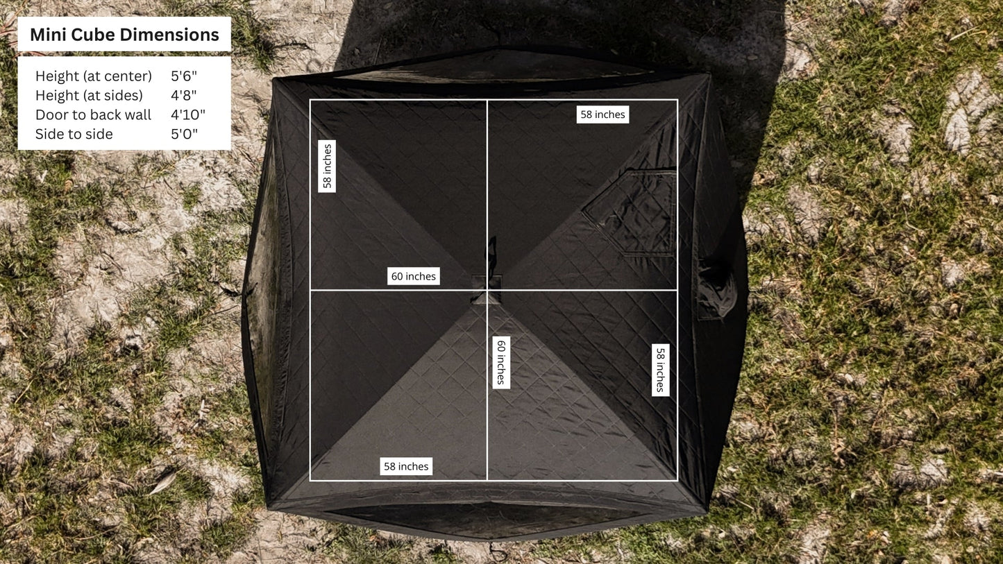 Mini Cube Sauna Tent Pro Package (2-person)
