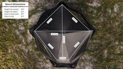 Nova 4 Sauna Tent Starter Package (4-person)