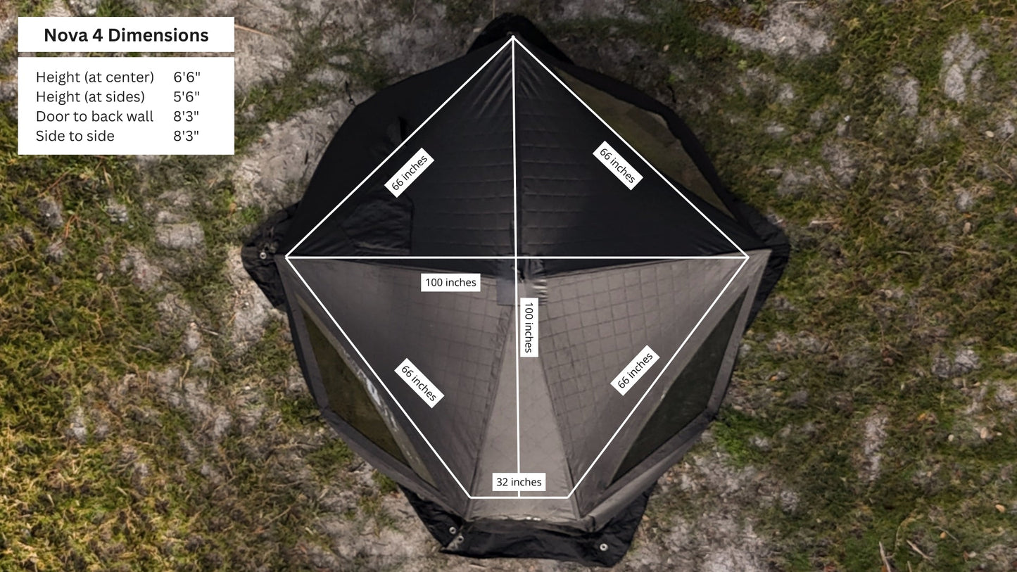 Nova 4 Sauna Tent Elite Experience Package (4-person)