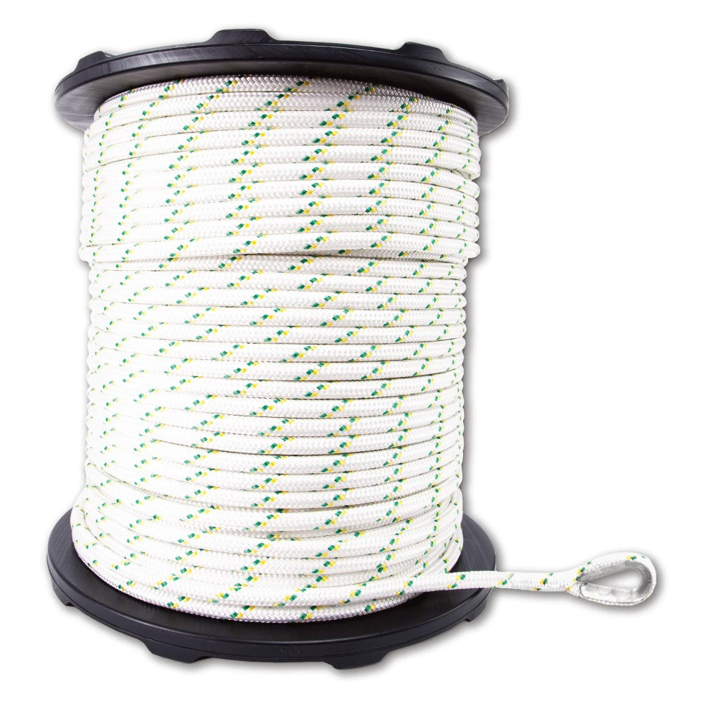 Portable Winch 1/2'' Double Braid Polyester Ropes with Eye Splice & Thimble