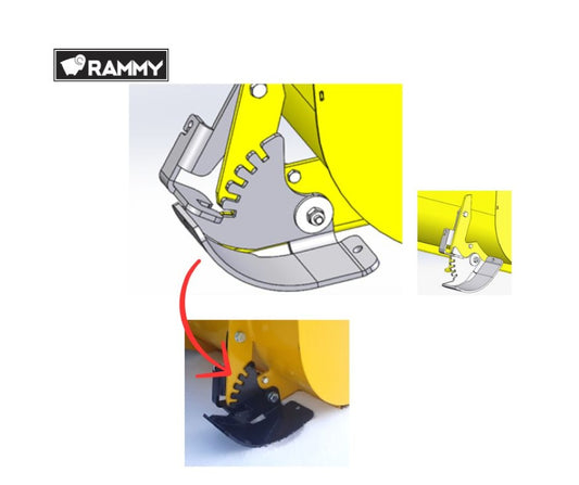 Rammy Snowblower Quick Adjust Skis, Pair (74131374)