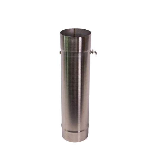 Sauna Stove Chimney Pipe with Damper | 4"