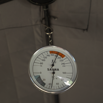 Wide-Range Sauna Thermometer/Hygrometer | Accurate Sauna Thermometer