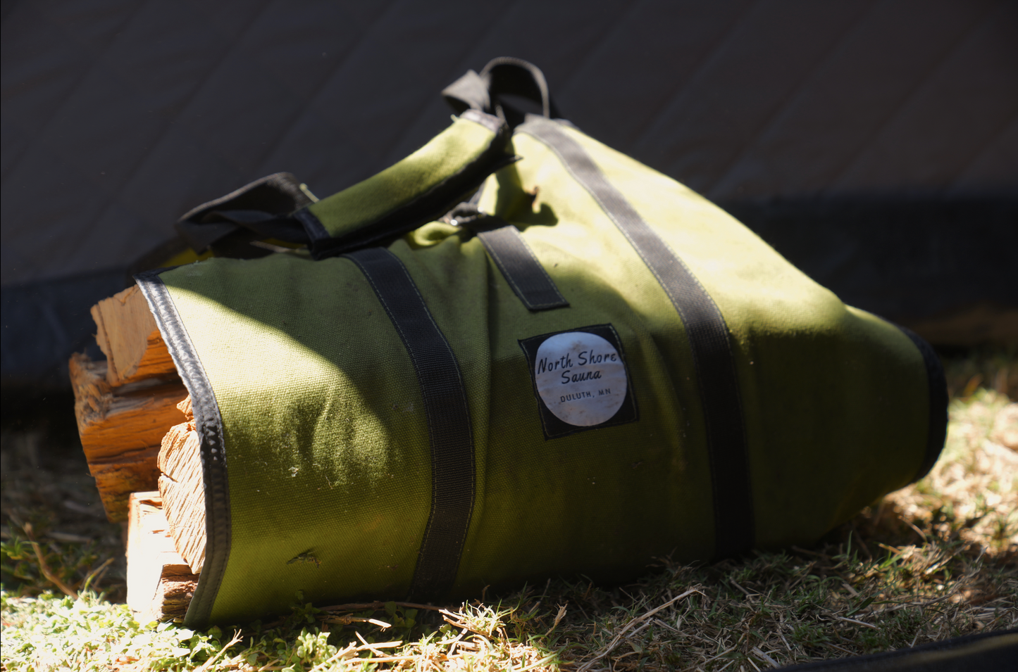 North Shore Sauna Firewood Carrying Bag