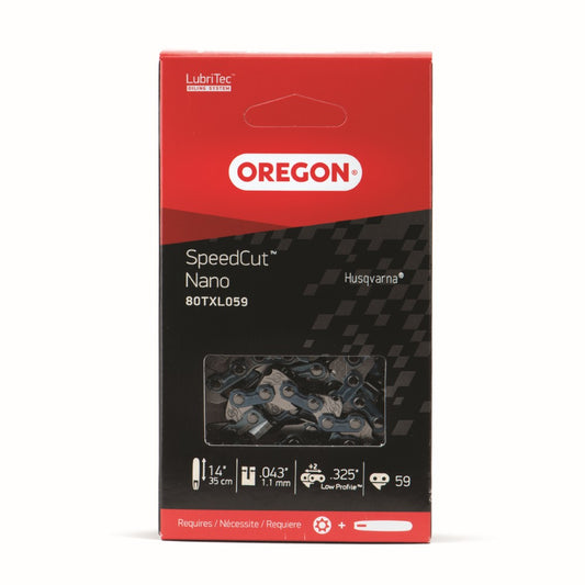 Oregon SpeedCut™ Nano Saw Chain, 14", .325 Low Profile .043 59DL (80TXL059G)
