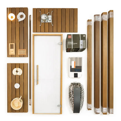 Custom Indoor Sauna Room - 7' x 8' x 8' - Finnish Sauna Builders