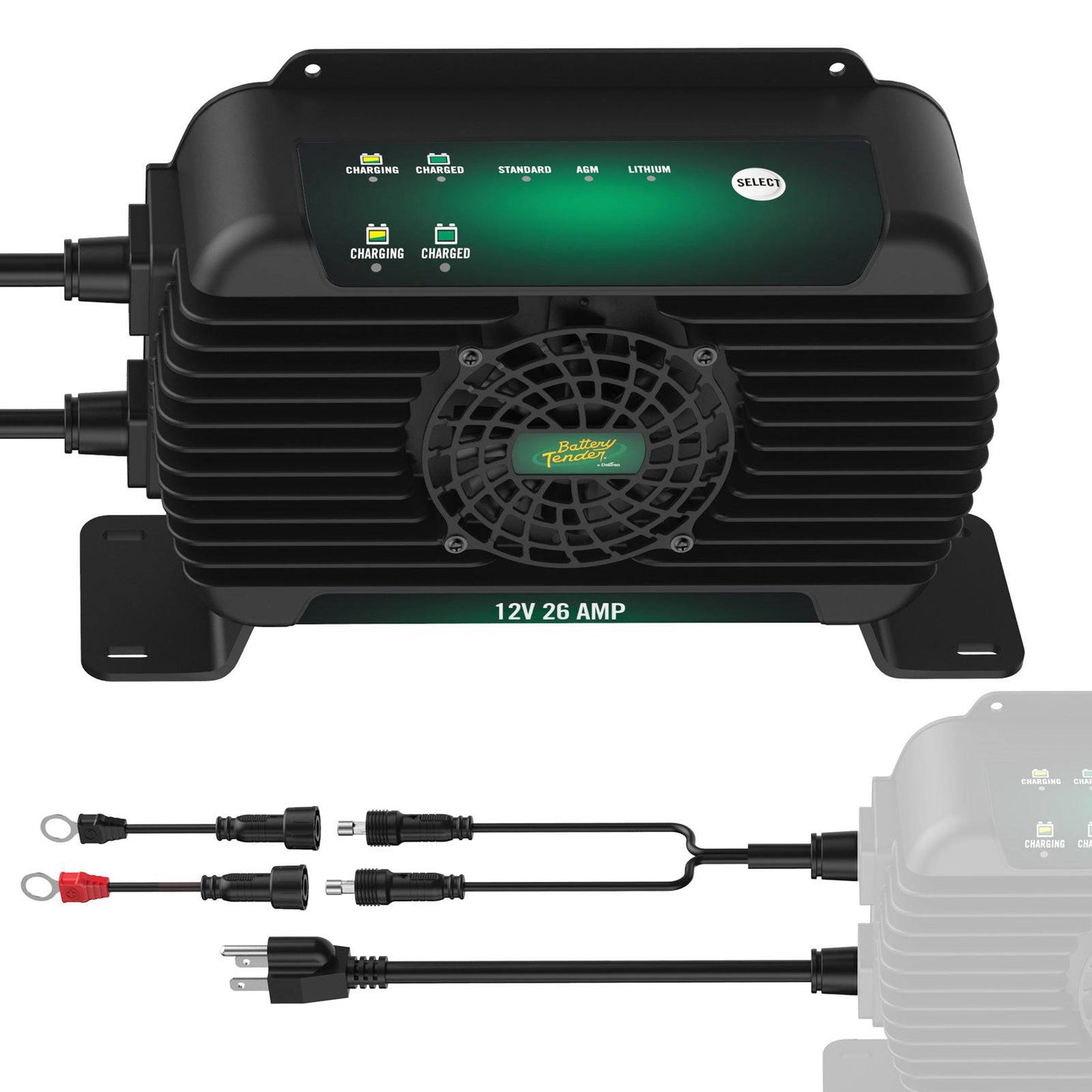 PowerPlus 12V 26 AMP Single Output Battery Charger and Maintainer