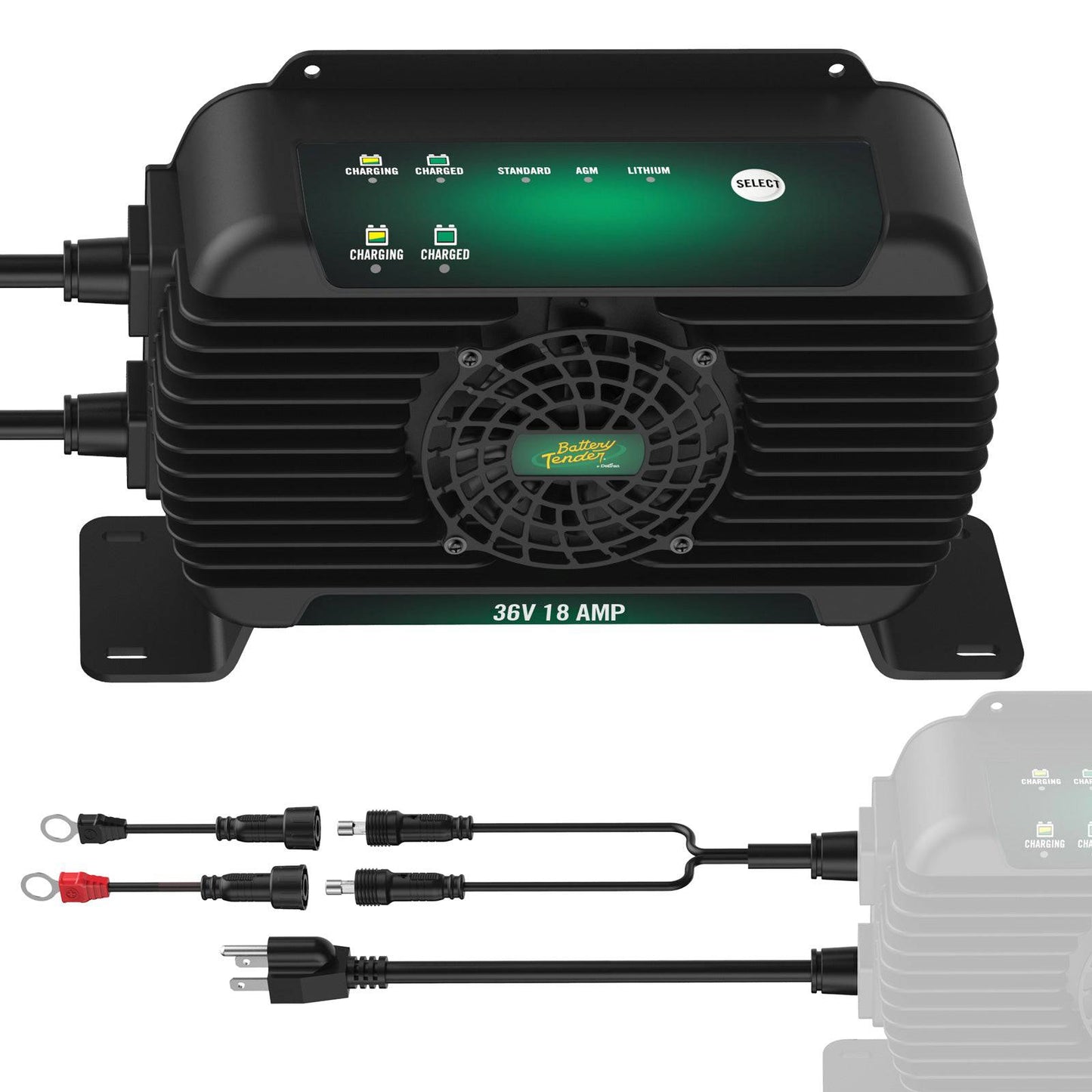 PowerPlus 36V 18 AMP Single Output On-Board Battery Charger and Maintainer