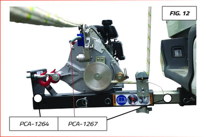Portable Winch 12"-Long Square Tubing