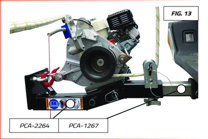 Portable Winch 12"-Long Square Tubing