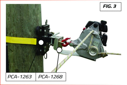 Portable Winch PCA-1268 Winch Support Plate
