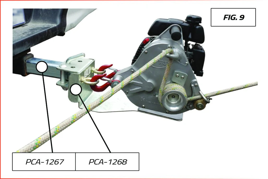 Portable Winch PCA-1268 Winch Support Plate