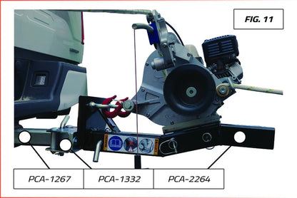 Portable Winch 12"-Long Square Tubing