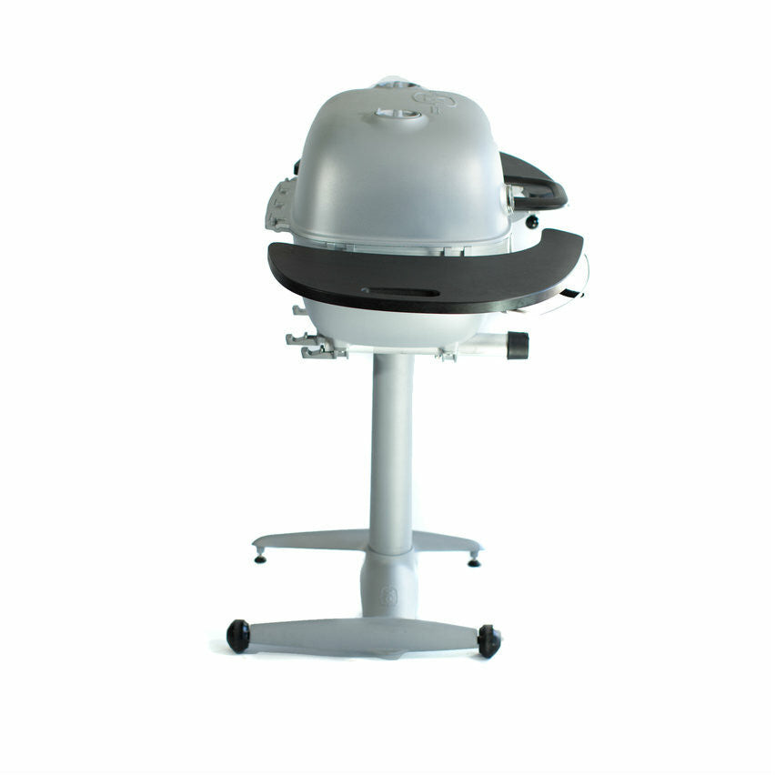 PK 360 Charcoal Grill, Silver w / Black Shelves