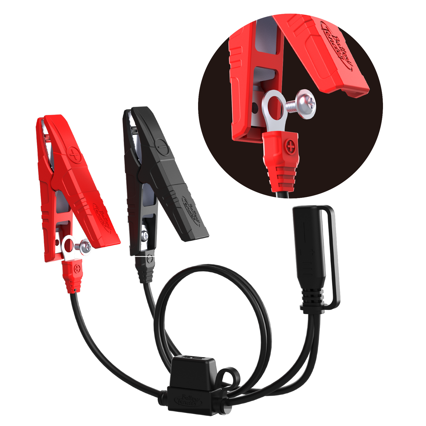 Alligator Clip and Ring Terminal Combo with Quick Disconnect